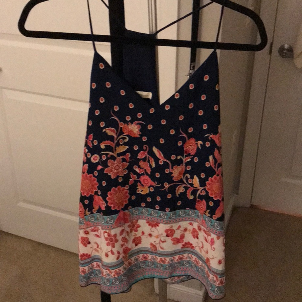 Paisley chiffon tank